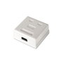 Aisens Roseta de Superficie RJ45 Cat.6 UTP 2 Tomas Blanco